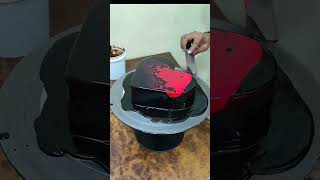 Heart shape cake design chocolate cake viral trending short YouTube short [upl. by Mushro]