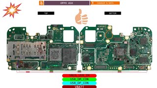 Six Online Oppo A1K  Charjing Data DP DM Ways  Bornio Schematic Hardware Solution Diagram [upl. by Annerol]