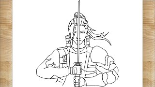 How To Draw Hayato From Free Fire  Bloomy Drawing [upl. by Kciregor26]