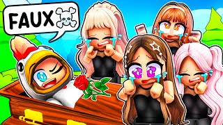 SIMULER ma mort pour PRANK mes FANGIRLS Folles sur Brookhaven [upl. by Leiria]