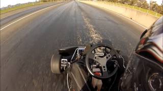 ZXR 750cc Go Kart Heathcote Drags Cut [upl. by Naeroled]