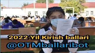 OTM kirish ballari 2023  Kirish ballari  11062023 holatiga kora ishlayapti  DTM kirish ballari [upl. by Darlene]