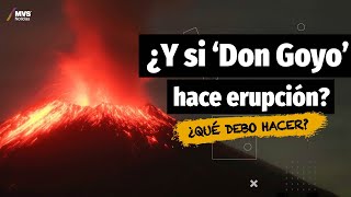 ¿Qué pasaría si el Popocatépetl hace erupción provocando la fase roja del semáforo [upl. by Doe]