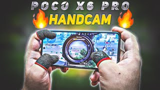 POCO X6 PRO 90 FPS TEST 🔥 WITH FPS METER amp HANDCAM BGMI  PUBG pocox6pro poco [upl. by Yhtuv]