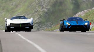 SSC Tuatara Striker 2022 vs Koenigsegg Jesko 2020 at Highlands 2 [upl. by Wertheimer]