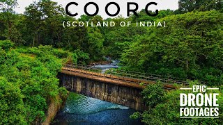 COORG  SCOTLAND OF INDIA  Coorg Places to visit  Epic Cinematic Drone Footages [upl. by Ramberg]