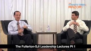 quotBe comfortable with yourselfquot George Yeo Lecture Pt 1 [upl. by Annoled]