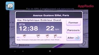 AppRadio Pioneer compatible app Waze [upl. by Calmas520]
