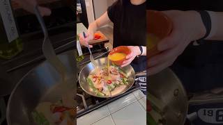 Making Haemul Pajeon with mom🦑 aka Seafood scallion pancake shorts [upl. by Marlon]