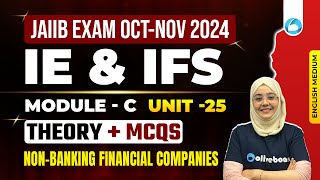 IE amp IFS  English Medium  Module C  Theory  MCQs  NonBanking Financial Companies NBFCs  Un [upl. by Holden]