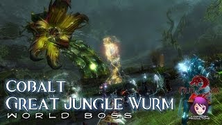 Guild Wars 2  Triple Trouble  Cobalt Great Jungle Wurm [upl. by Aloise]