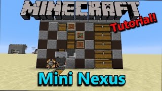 Tutorial Minecraft Mini Nexus Storage System [upl. by Dirfliw]