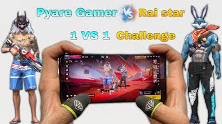 Pyare gamer vs Raistar custom room gameplay free fire [upl. by Glanville]