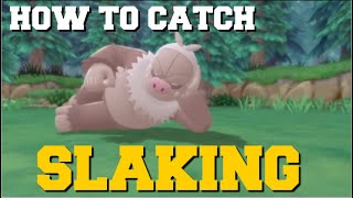 HOW TO CATCH SLAKING IN POKEMON BRILLIANT DIAMOND AND SHINING PEARL SLAKING LOCATION [upl. by Aehsrop]