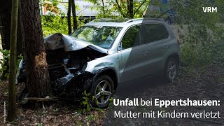 Unfall bei Eppertshausen Mutter mit Kindern verletzt [upl. by Wayland]