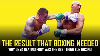 USYK BEATING FURY IS GOOD FOR BOXING 🥊👑 [upl. by Yaral]