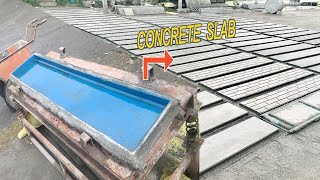 How to Make Precast Concrete Plates Slabs  Marking process [upl. by Roots]