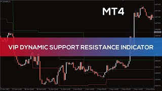 VIP Dynamic Support Resistance Indicator for MT4  BEST REVIEW [upl. by Feodora]