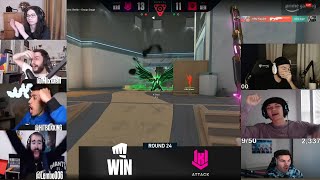 KRU ESPORTS VS SENTINELS LAST ROUND  TARIK KYEDAE MIXWELL SINATRAA JONAS amp MORE REACTS [upl. by Mixie]