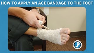 How to Apply an Ace Bandage to the Foot [upl. by Leasia]