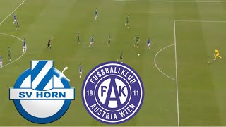 SV Horn 01 Austria Wien Highlights  ÖFBCup 2024 [upl. by Lynea]