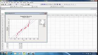 Minitab Prueba de Normalidad [upl. by Ahsytal180]