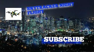 Flying at night with the skytracker gps video drone [upl. by Ace]