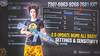 29 UPDATE BEST BGMI🔥Sensitivity Settings Bgmi Montage Sensitivity Code Zero Recoil  Wake UP [upl. by Areehs]