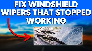 Windshield Wipers Stopped Working 4 Reasons And How To Fix [upl. by Huttan]