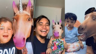 Horse filter  Try not to laugh  Tiktok Compilation [upl. by Assirak]