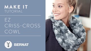 EZ CrissCross Cowl Tutorial [upl. by Elbertina]