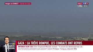 Gaza  la trêve rompue les combats ont repris [upl. by Annelg]