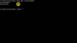 how to get system serial number using cmd [upl. by Yraeht513]