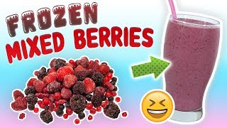 Mixed Berry Smoothie Antioxidant Smoothie Recipe [upl. by Gombach]