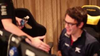 Clayster shakes Crimsix hand after their match UMG Philly 2014 [upl. by Tserrof102]