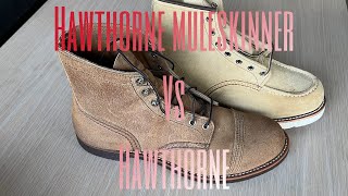 Red Wing Leather Comparison Hawthorne Abilene vs Hawthorne Muleskinner [upl. by Cychosz]