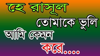 হে রাসুল তোমাকে ভুলি আমি কেমন করে2024gojol [upl. by Warden]