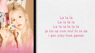 KISS OF LIFE Play Love Games HANEUL solo easy lyrics [upl. by Hercule642]