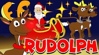 Rudolph The Rednosed Reindeer  Nursery Rhymes And Kids Songs  Puppy Hey Hey [upl. by Ahseikram]