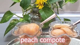 Homemade peach compote with long shelf life [upl. by Hyps27]