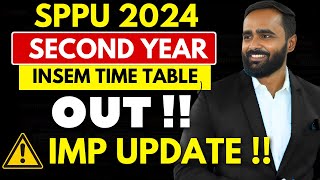 SPPU SECOND YEAR INSEM TIMETABLE OUT 2024 IMPORTANT UPDATEPRADEEP GIRI SIR [upl. by Nnhoj]