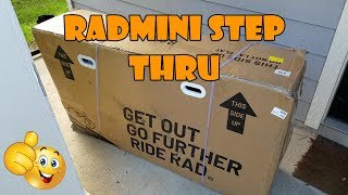 Radmini Step Thru Unboxing and Assembly JamesBondJB007 [upl. by Mloclam896]