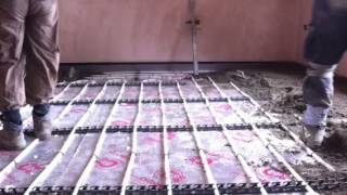 How to lay Traditional Floor Screed [upl. by Boffa344]