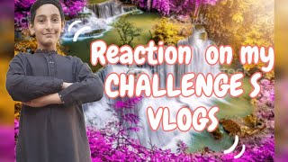 REACTION ON MY CHALLENGES VLOGS HANSANA PARA GAYA VLOGS REHAN EHSAN [upl. by Ackerley]