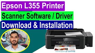 Epson L355 Printer Scanner Software  Driver Download amp Installation ll മലയാളം [upl. by Ecnerual]