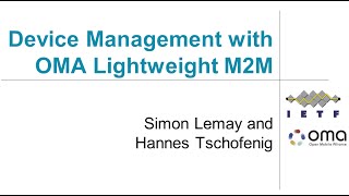 Device Management with OMA Lightweight M2M [upl. by Dlaner]