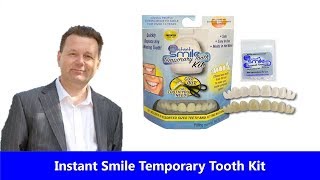 Instant Smile Temporary Tooth Kit  How to fit [upl. by Chrisy]