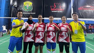 KEPRI VS BABEL beregu putri bulutangkis PRAPOPNAS 2024 SUMBAR [upl. by Kciderf]