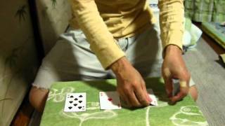 真ん中に入れると一番上に上がってくるやつ 種明かし bottom deal card trick [upl. by Papotto]