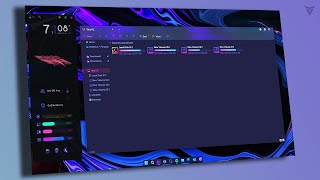 The Most Unique Vibrant and Premium Looking Windows 11 Theme [upl. by Ymmak]